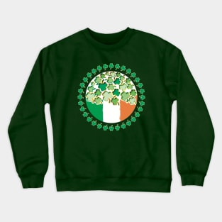 Saint Patrick’s Day Shamrocks - Ireland Colors Crewneck Sweatshirt